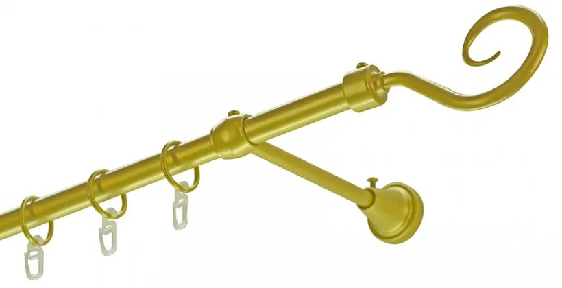 Siera horog egysoros fém karnis szett arany 120 cm