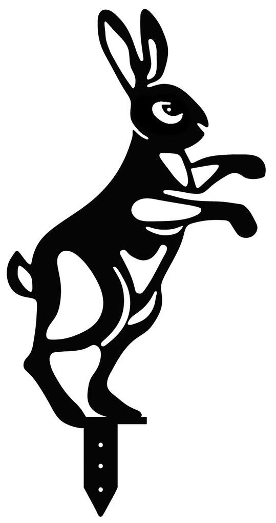 Kerti fém kiegészítők díszkészlete Rabit (fekete). 1083117