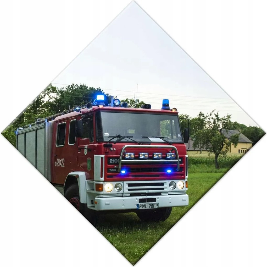 Vászonkép 28x28 Tűzoltóautó