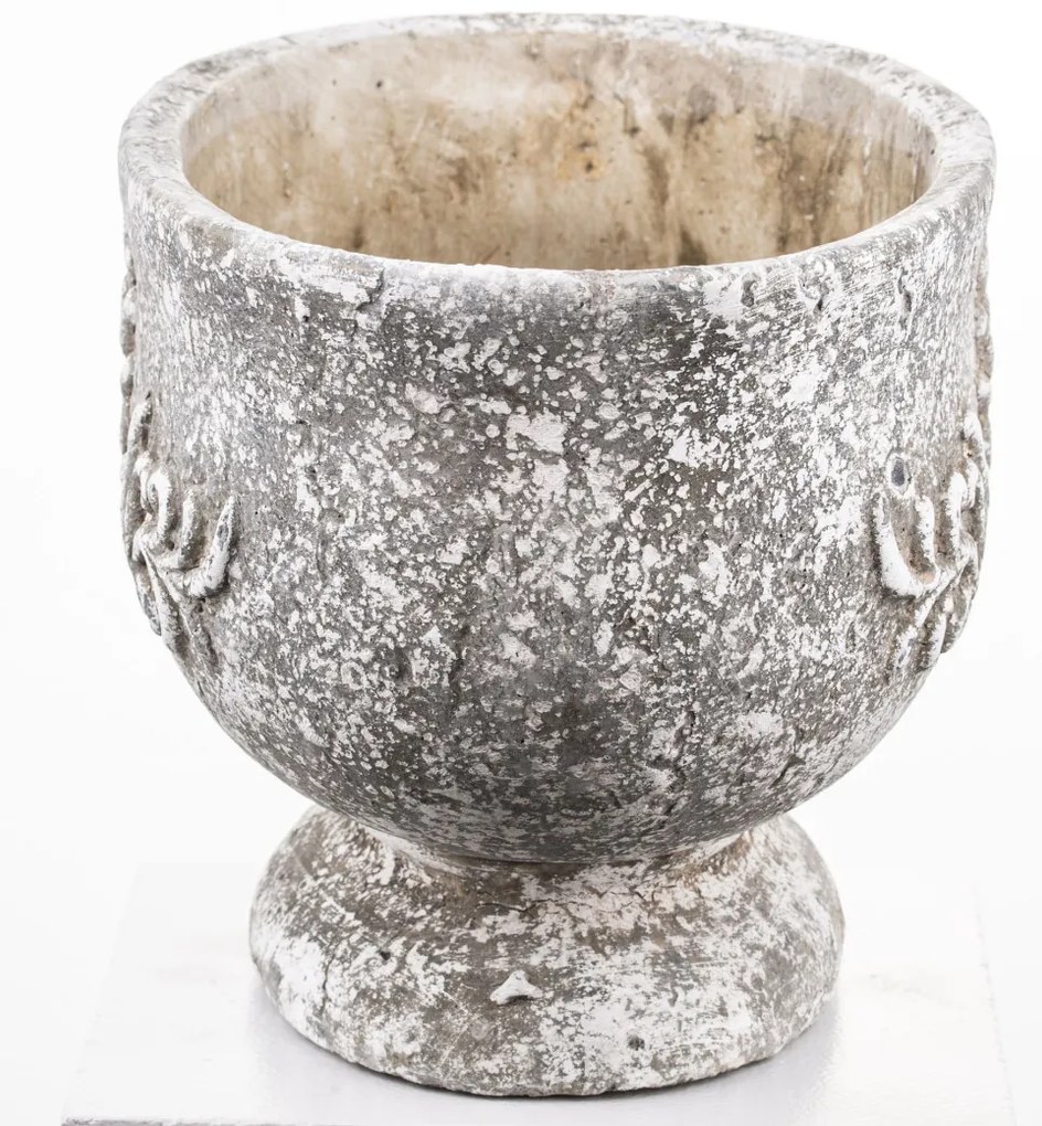 Cyrus design Kaspó cement szürke 18,5x30x18cm