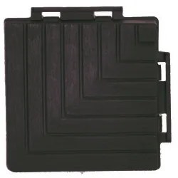 Műanyag terasz burkoló sarok - sötét barna