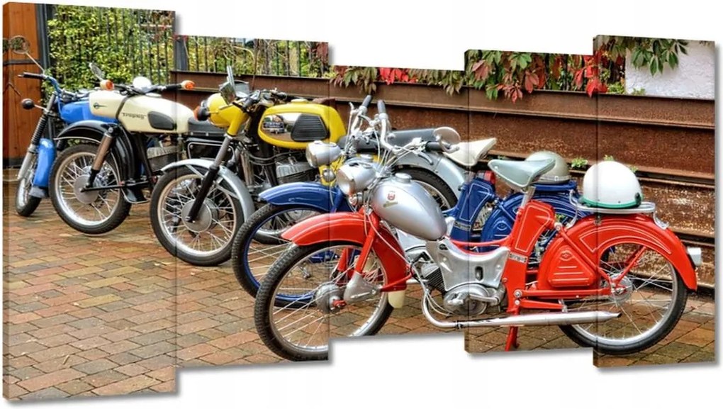 Festmények 150x80 Antik motorkerékpárok