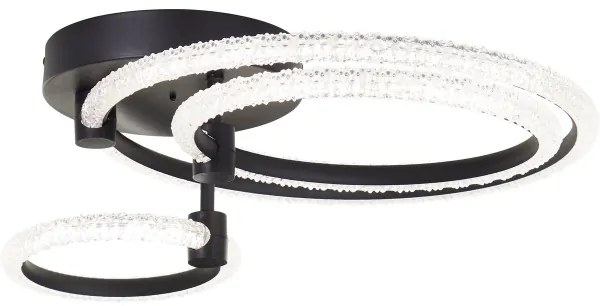 Brilliant - LED Dimmelhető mennyezeti lámpa AYDIN LED/34W/230V fekete + távirányító