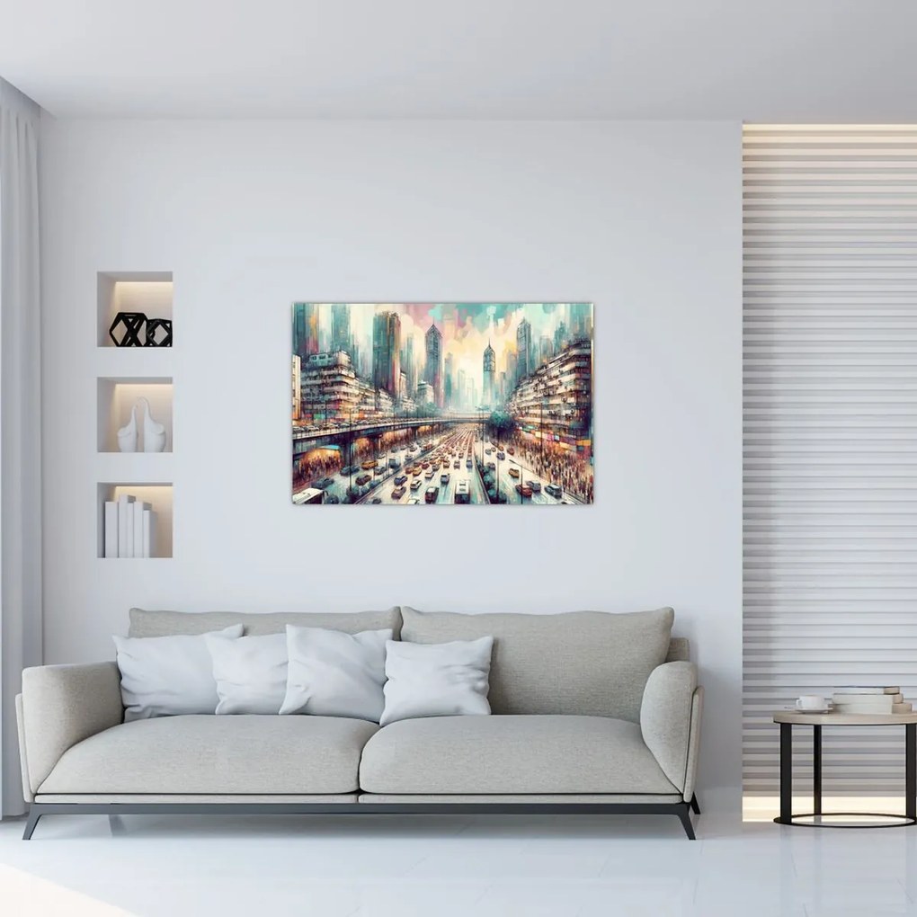 Kép - Városi élet (90x60 cm)