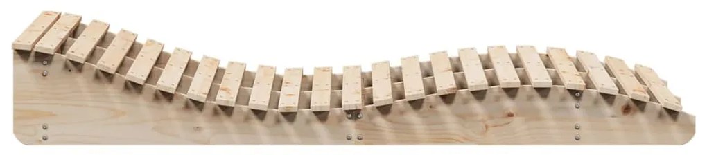 Tömör fenyőfa napozóágy 205 x 110 x 31,5 cm