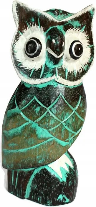 Fa Bagoly Figura kb.25 cm Indonézia /751/