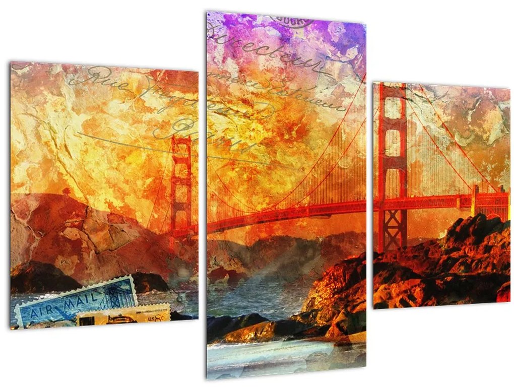 Kép - Golden Gate, San Francisco, Kalifornia (90x60 cm)