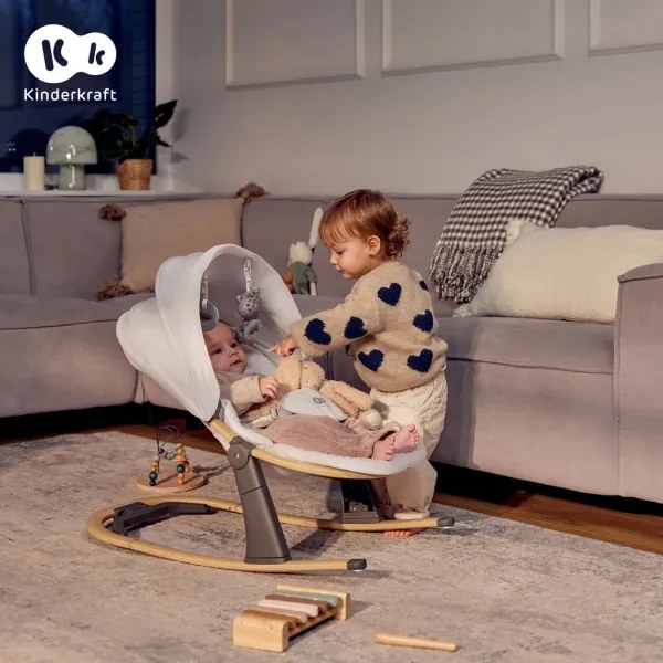 KINDERKRAFT - ELSU babapihenő, szürke