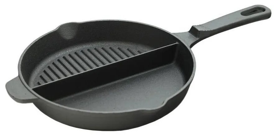 Grill serpenyő -val two compartments 25 cm