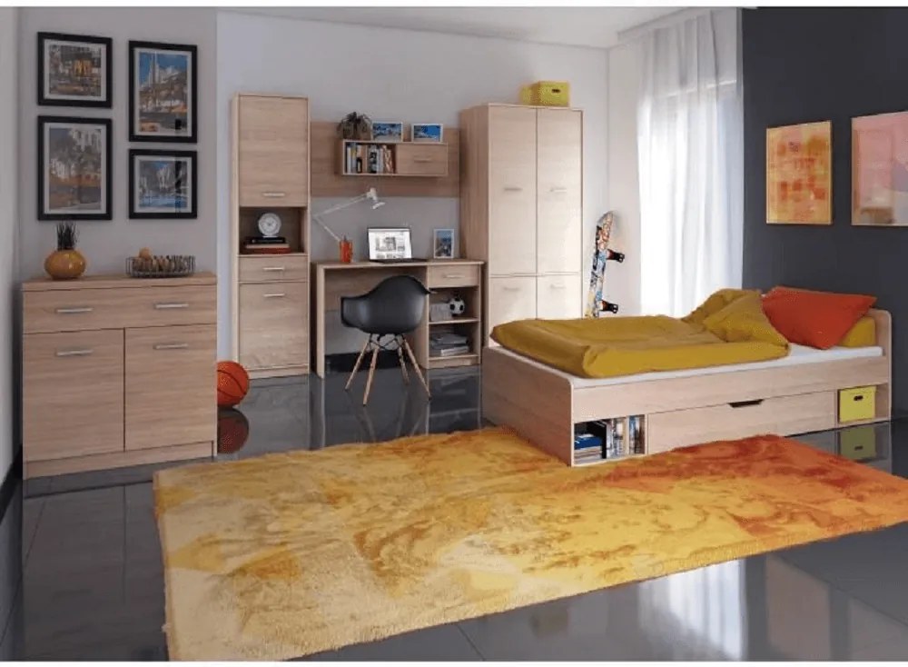 Komód 1D1S, tölgy sonoma, TEYO