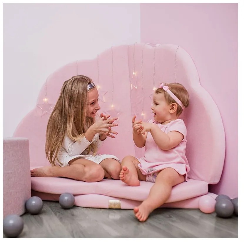 Világos rózsaszín játszószőnyeg 160x160 cm – Meowbaby