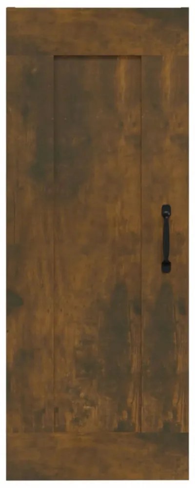 füstös tölgy színű szerelt fa függőszekrény 35 x 34 x 90 cm