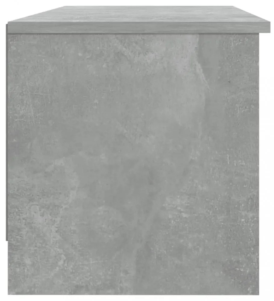 betonszürke szerelt fa TV-szekrény 102 x 35,5 x 36,5 cm