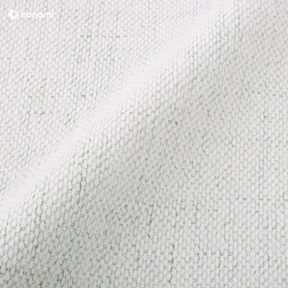 Krémszínű kárpitozott ágyneműtartós franciaágy ágyráccsal 200x200 cm Lupine – Micadoni
