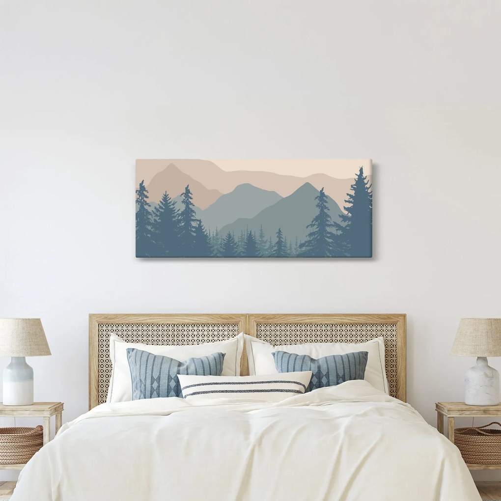 Kép - Türkiz hegység N⁰2 (120x50 cm)