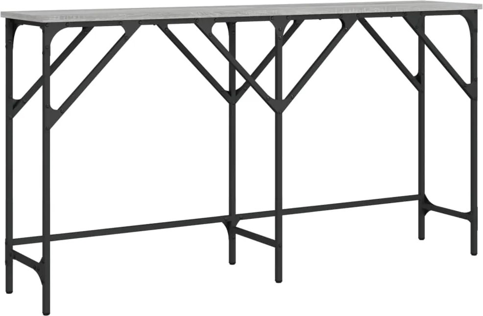vidaXL szürke sonoma színű szerelt fa tálalóasztal 140x29x75 cm