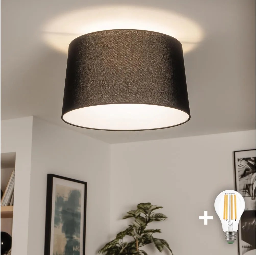 Brilagi - CERIA LED felületre szerelhető csillár 1xE27/40W/230V, átm. 45 cm, fekete