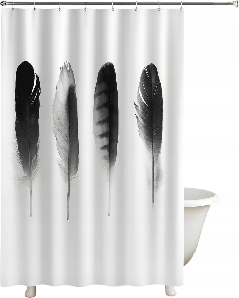 Függöny Zuhanyfüggöny Kerekekkel 180X200 Tollas LZA-15