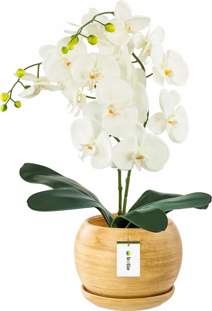 Kerámia kaspó Gömb 4 állvánnyal világosbarna