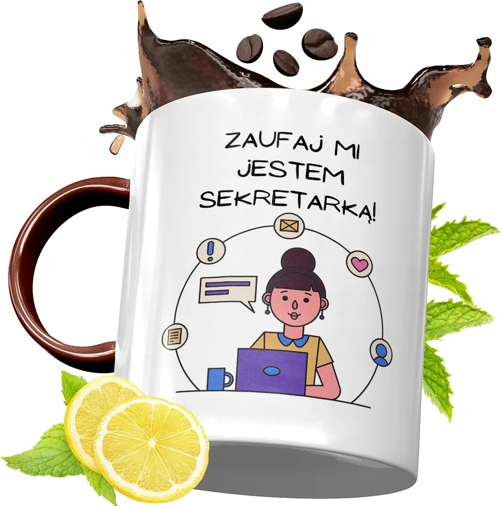 Bordó Bögre Titkárnőnek Születésnapi Ajándék fényképes nyomtatással