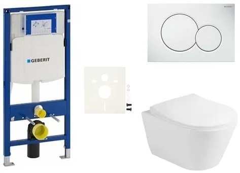 Fali WC szett Geberit előtétfalas szereléshez + Glacera Ava WC SIKOGESAVAS01