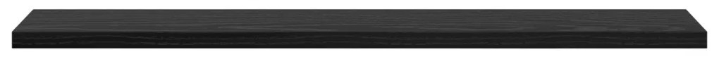 Könyvespolc Rács - 4 Fekete Tölgy Színben, 60x10x1.5 cm - Mérnöki Fából Készült