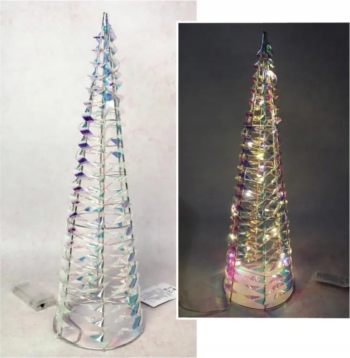 Led kúp 30 dióda, 60 cm, holografikus