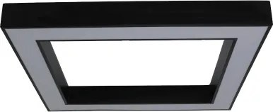 LED mennyezeti lámpatest LED/100W/230V 3000/4000/6500K 80x80 cm fekete