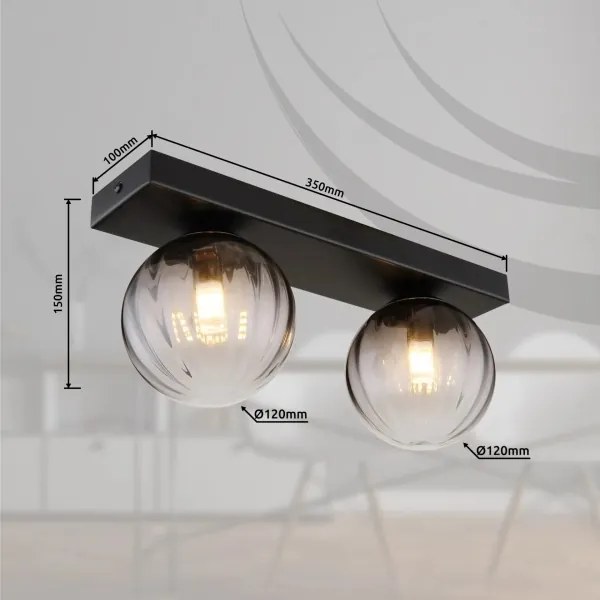 Globo 15216-2 - Mennyezeti lámpa DALLERTA 2xG9/10W/230V