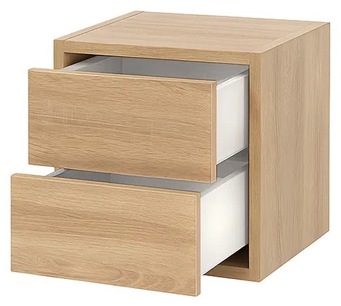 Boxie 2 fiókos fali szekrény 40x40x37 cm sonoma tölgy