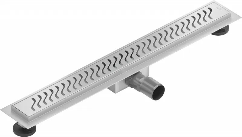 Mexen Lapos rozsdamentes acél zuhanyfolyó 50 cm minta M09, 1028050-15