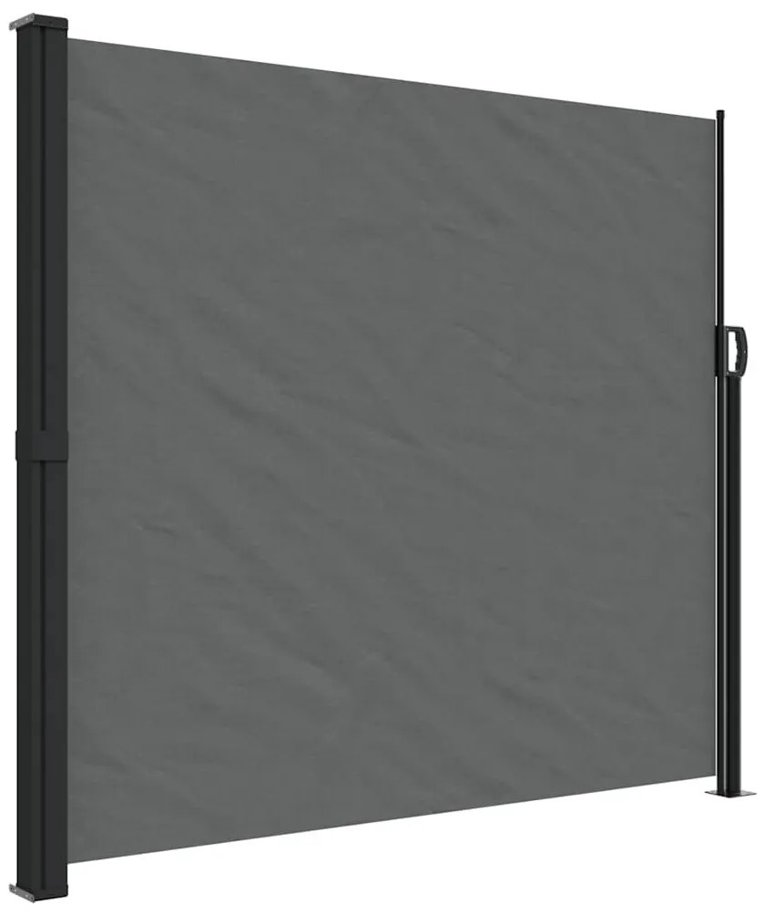 antracitszürke behúzható oldalsó napellenző 180 x 300 cm