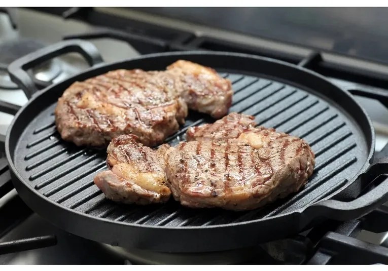 Perfect Home Grill lap kerek 2 füllel 15521