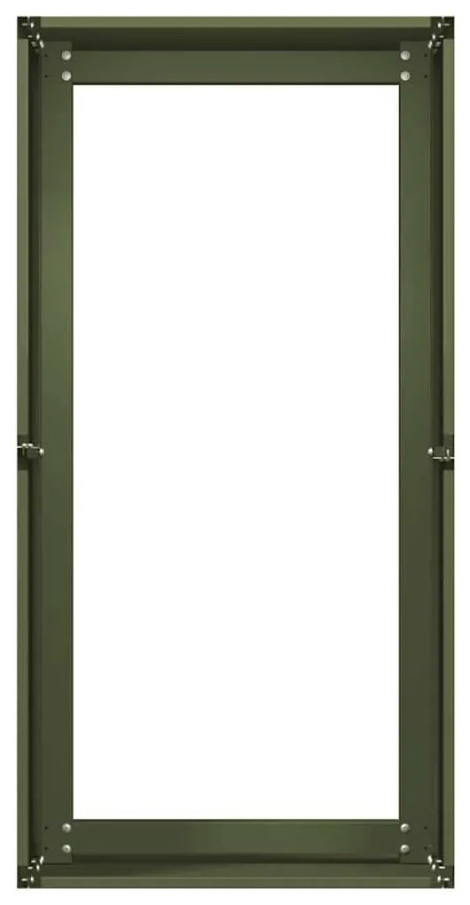vidaXL növénytartó olívazöld 40x80x40 cm hidegen hengerelt acél