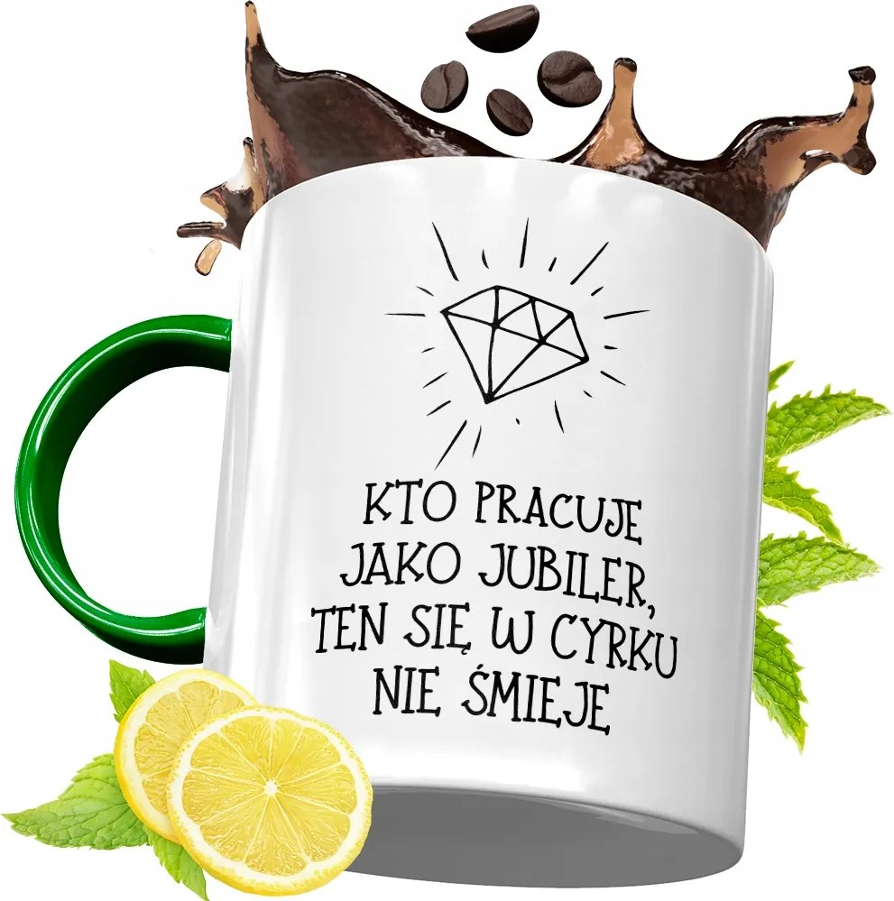 Zöld Bögre Ékszerésznek Születésnapi Ajándék fényképes nyomtatással