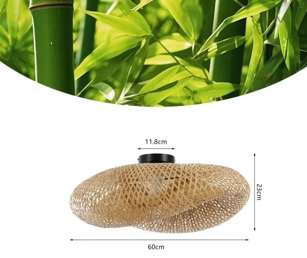 Immax 08298L - BOHO HILO mennyezeti lámpatest 1xE27/40W/230V, átmérő 60 cm