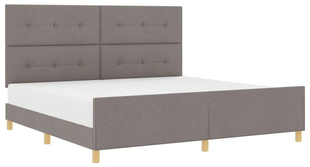 Taupe Ágykeret 200x200 cm Szövet