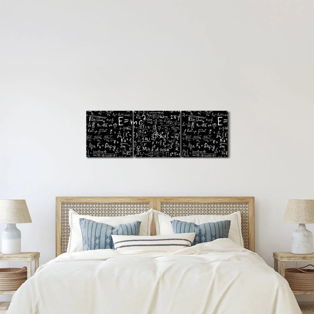 Kép - Matematika (órával) (90x30 cm)