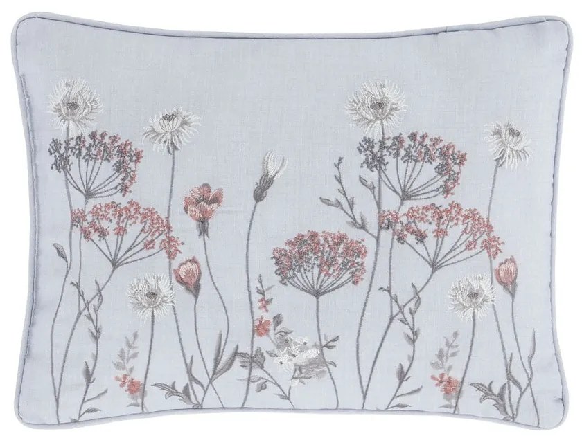 Meadowsweet Floral rózsaszín-szürke párna, 30 x 40 cm - Catherine Lansfield