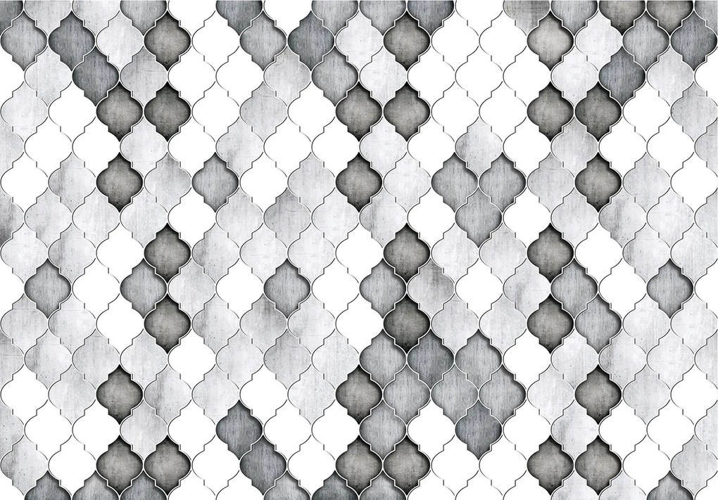 Fotótapéta flizelina Geometrikus virágok négyszirmú minták 350x250 +ragasztó