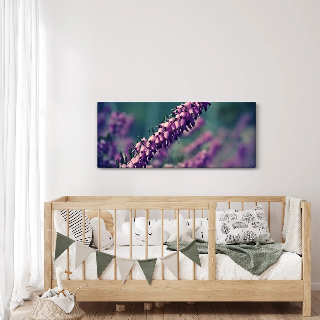 Lila virág képe (120x50 cm)