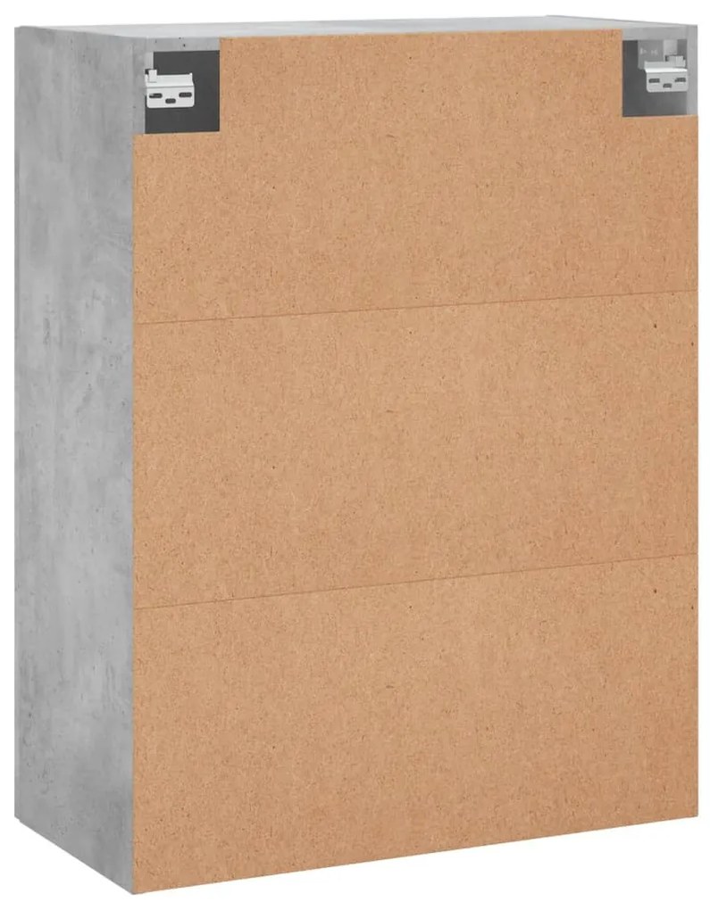 2 db betonszürke faliszekrény 69,5x34x90 cm