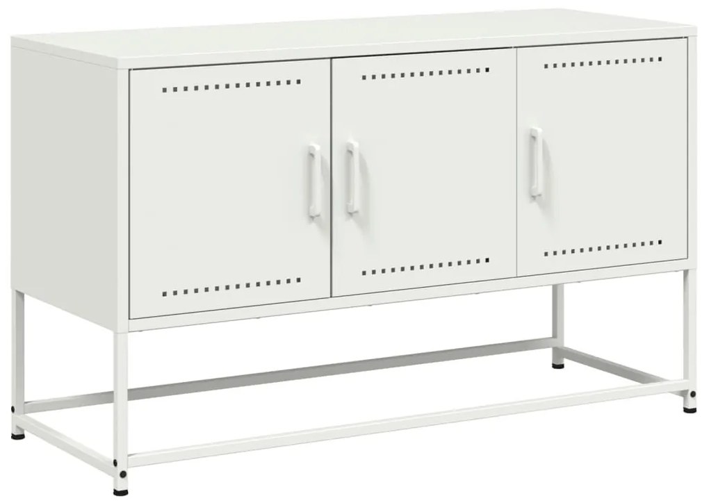 fehér acél TV-szekrény 100,5x39x60,5 cm