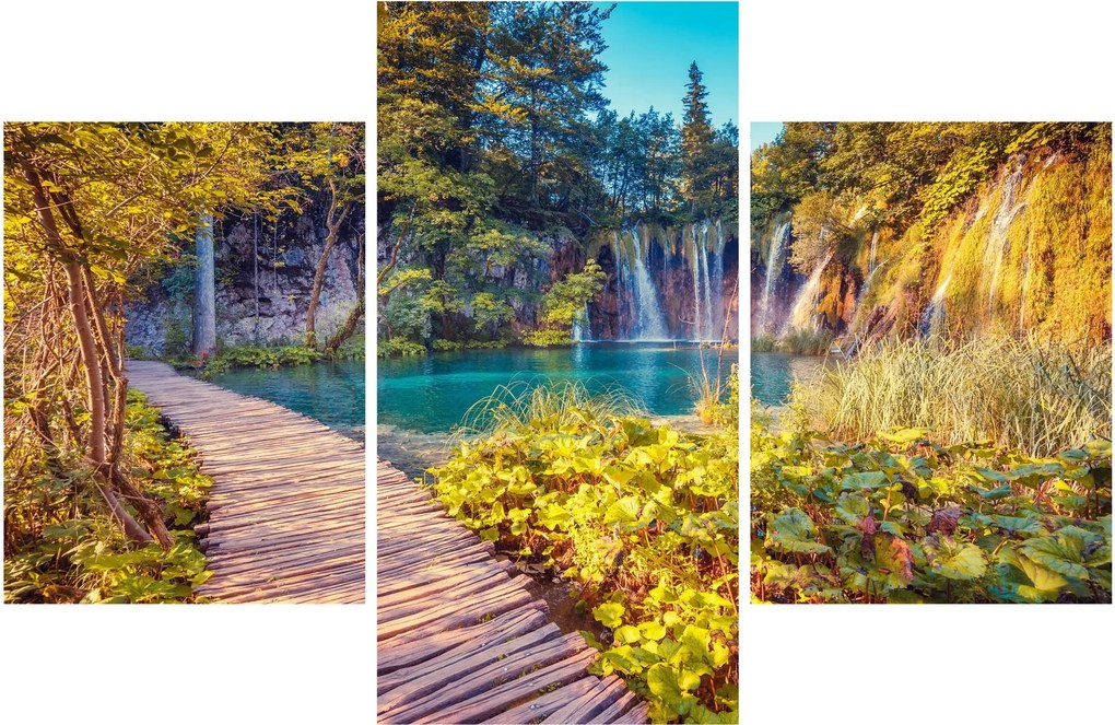 Kép - Plitvicei-tavak, Horvátország (90x60 cm)