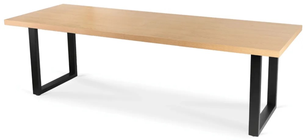 Étkezőgarnitúra: bővíthető asztal 160–260 cm arany tölgy / fekete színkombinációban + 6 db fekete velúr szék – EDWIN / IRYS