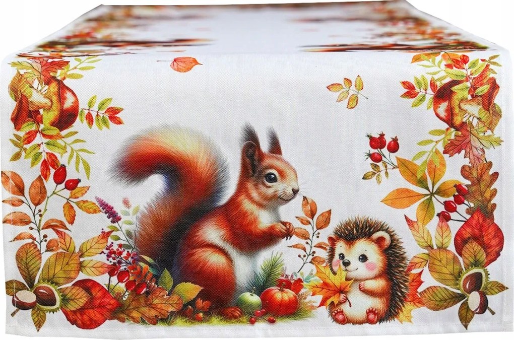 Futó Abrosz Őszi Asztalra 40x85 Őszi Aranyos Dekoratív