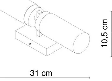 Globo 7816 - SPACE fürdőszobai fali lámpa 2xE14/40W/230V IP44