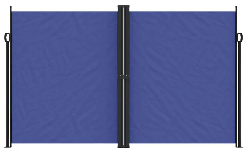 kék behúzható oldalsó napellenző 200 x 1000 cm