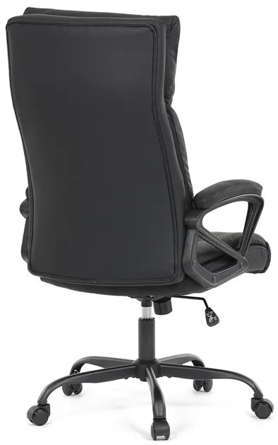 Irodai szék hintamechanikával, fekete műbőr kárpittal. KA-Y346 BK