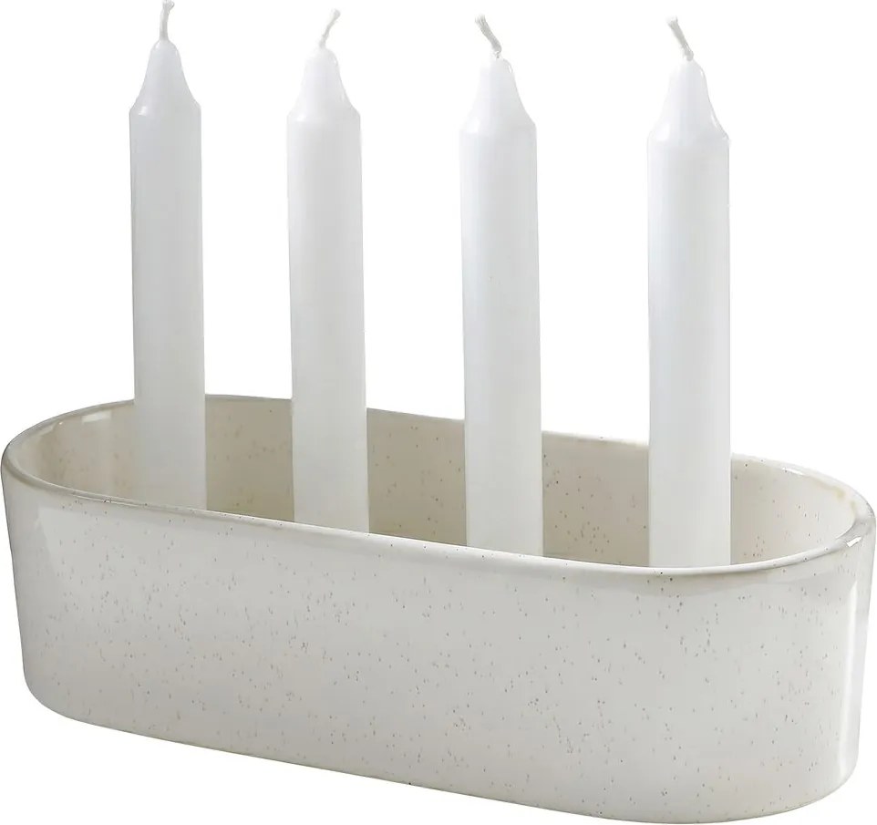 ADVENT kerámia gyertyatartó tál 26 cm